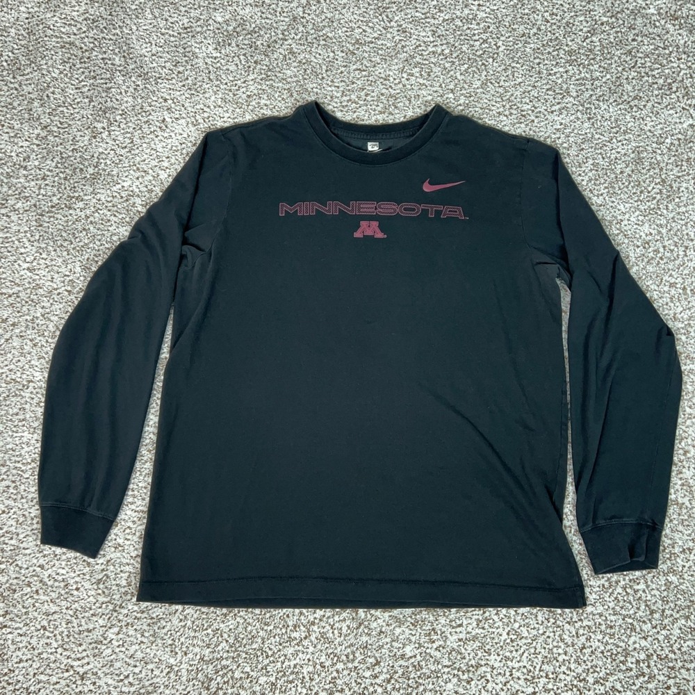 Minnesota Golden Gophers Shirt Mens Large NCAA Nike Long Sleeve Team Issued Logo